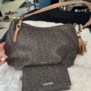 Calvin Klein bag and wallet for sale